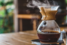 Surface pour secher le cafe s'appelle syphon
