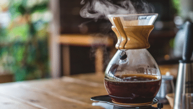 Surface pour secher le cafe s'appelle syphon