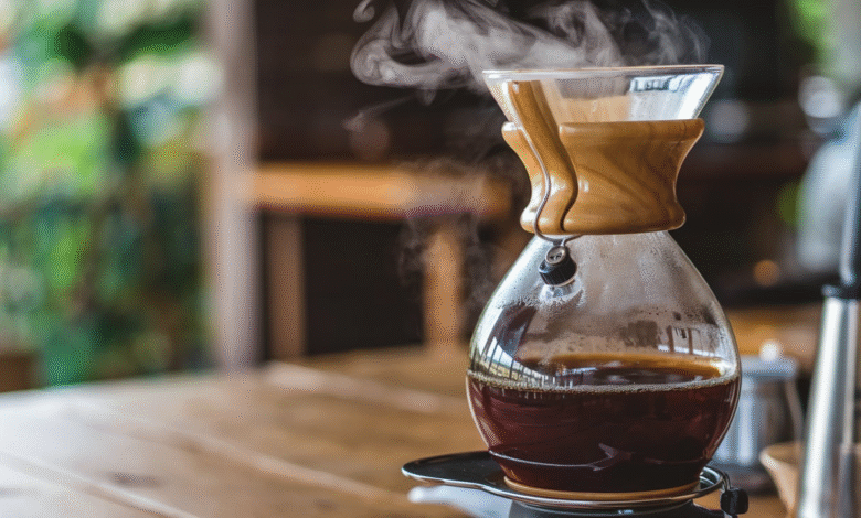 Surface pour secher le cafe s'appelle syphon